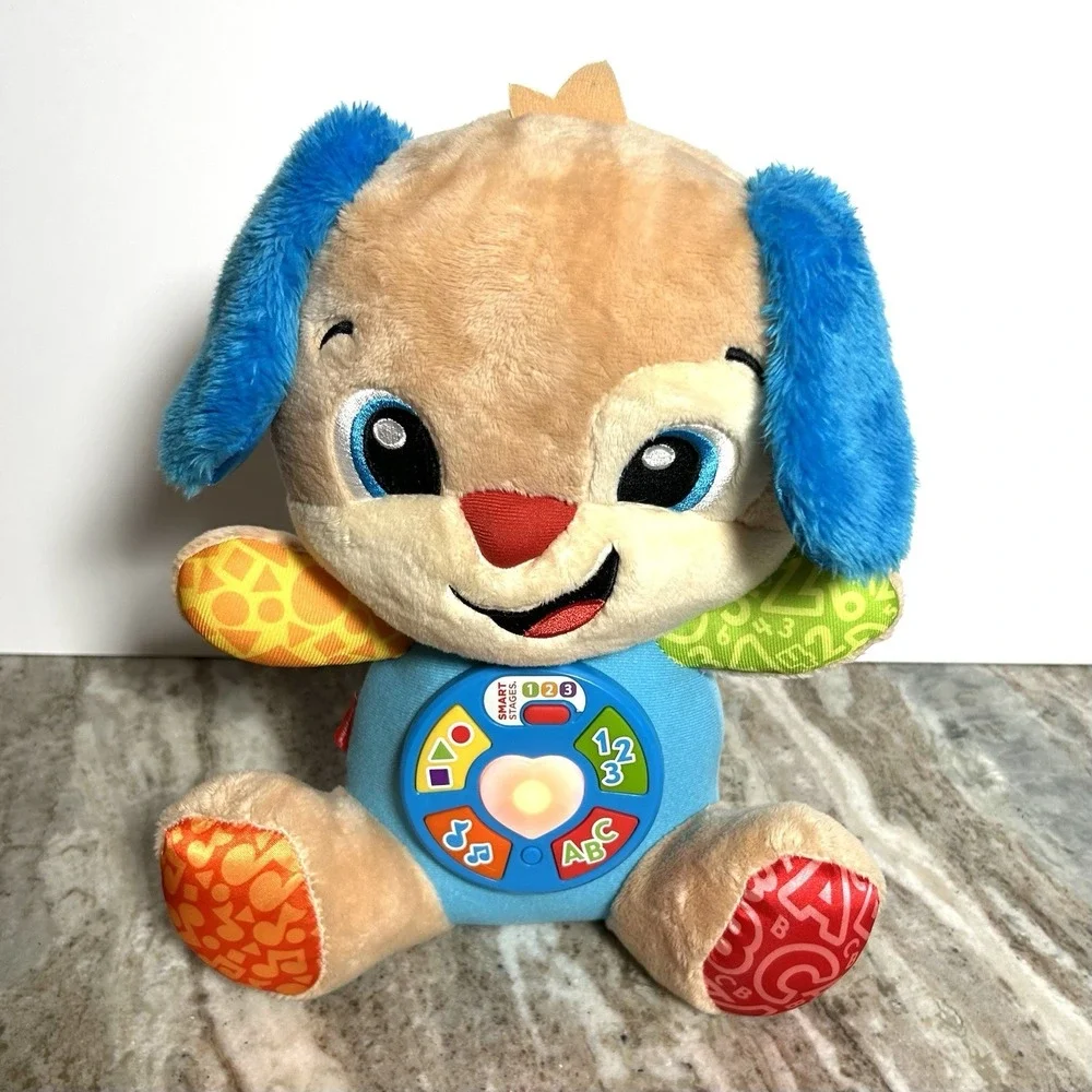Fisher Price Laugh & Learn Smart Stages Puppy Interactive Plush Toy Multicolor